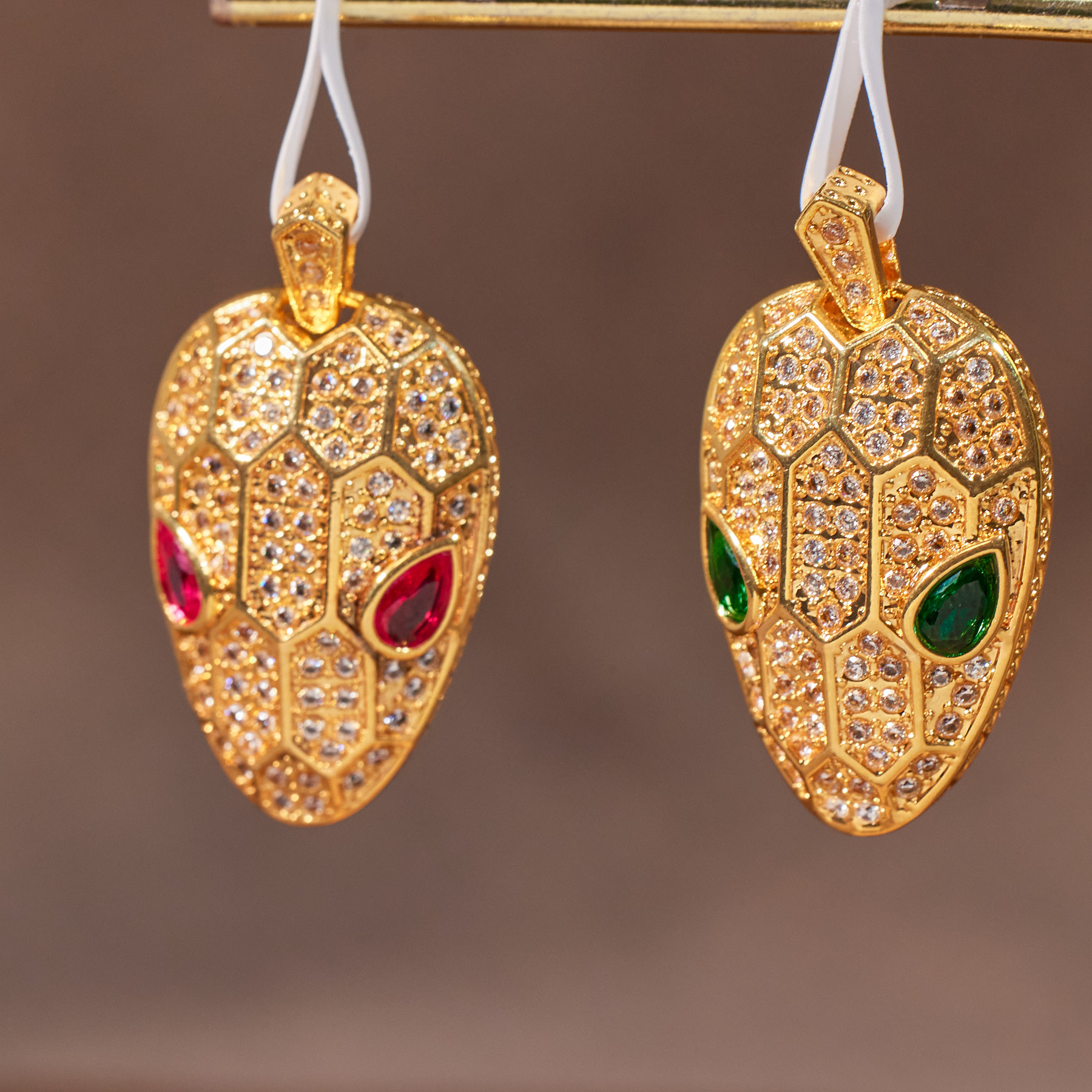 【歪歪】（素金）蛇头吊坠*18K金镶嵌（多样性发其一）N7594