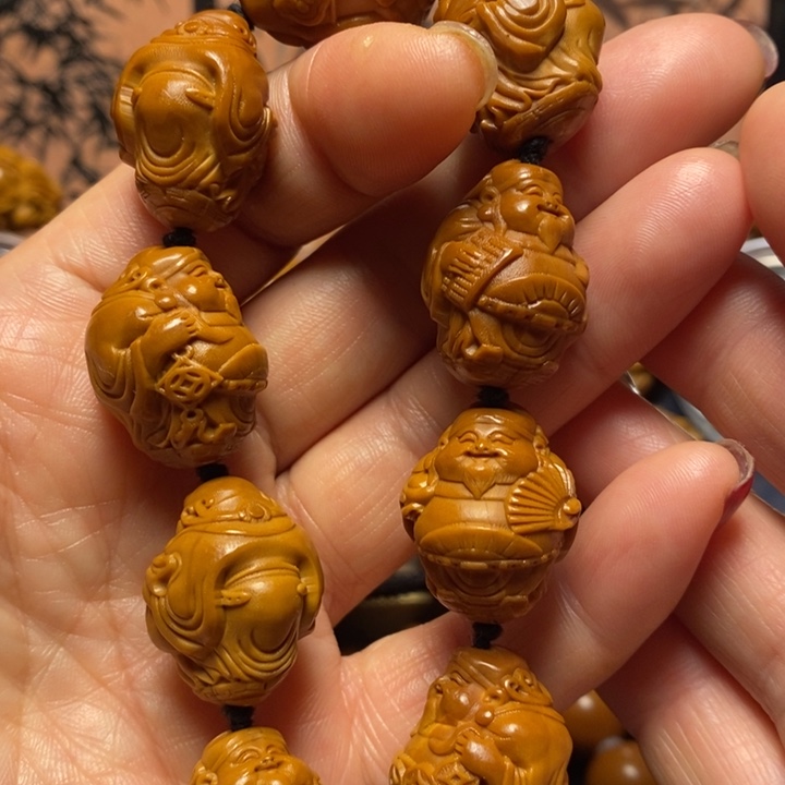 橄榄核手串/手链站立财神