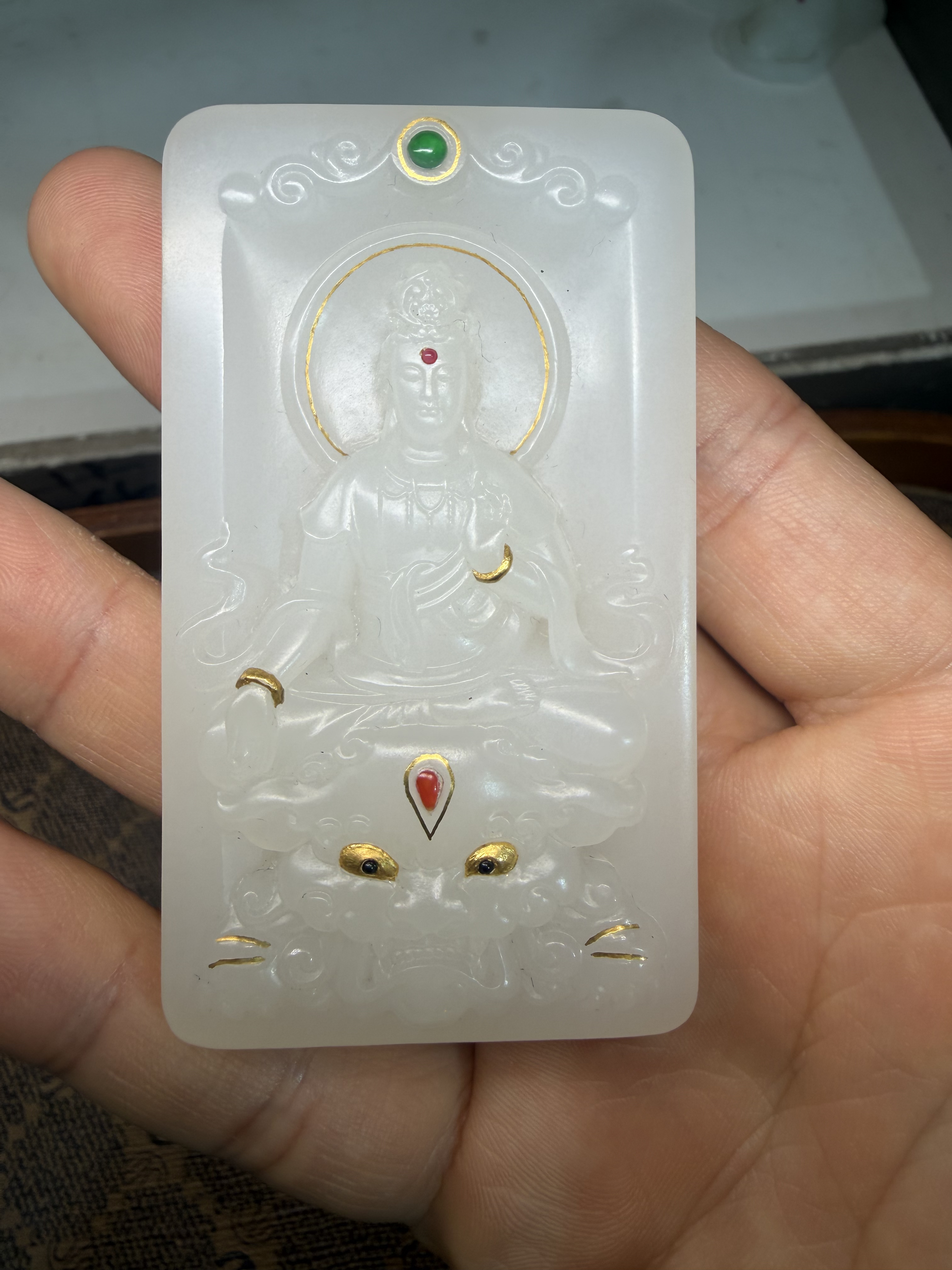 和田玉羊脂白玉玉质细腻油润