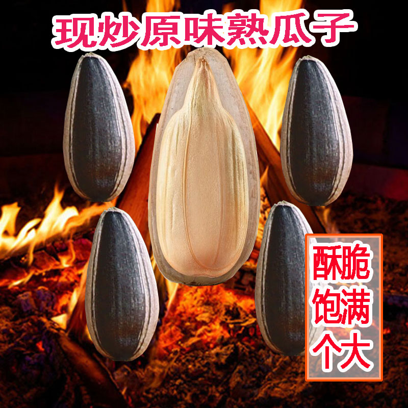 内蒙古新货大颗粒原味葵花籽生熟皆可的追剧零食