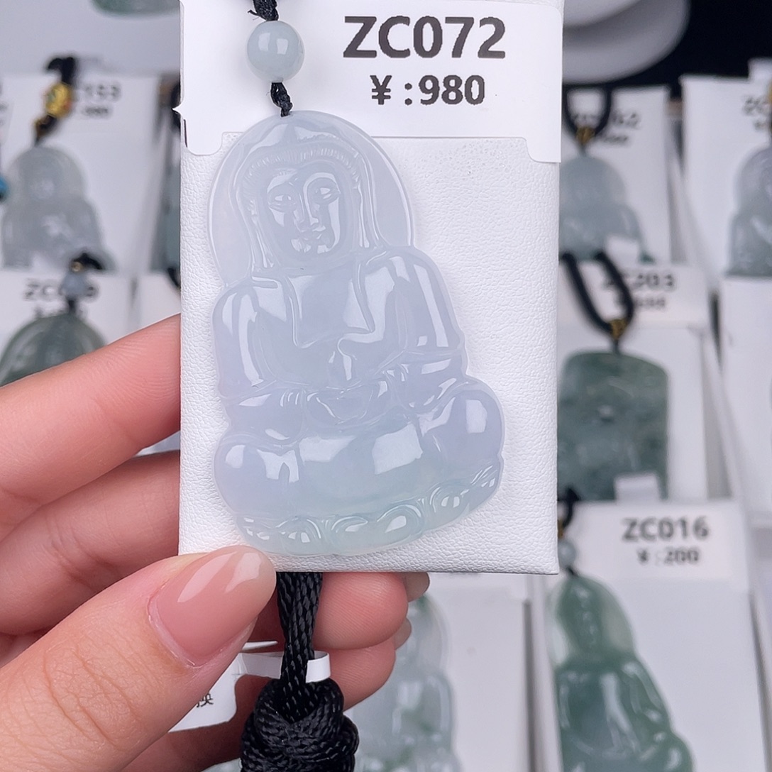 翡翠未镶嵌颈饰zc072