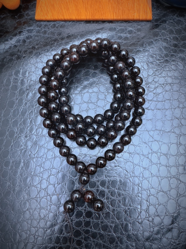 天然玛瑙时尚百搭黑金血离子玛瑙项链108卡10（多样性拍一发一）