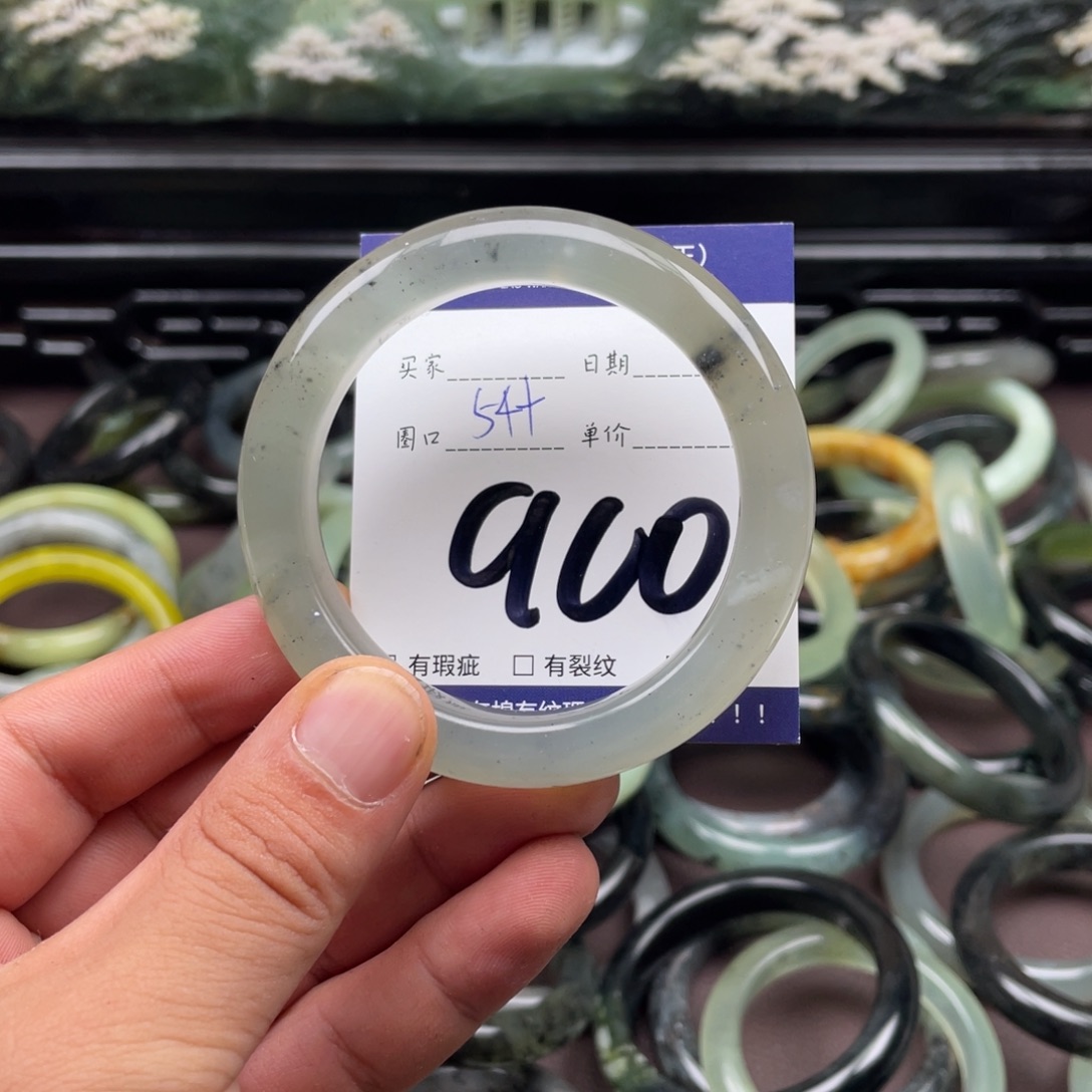 未镶嵌岫玉手镯手镯