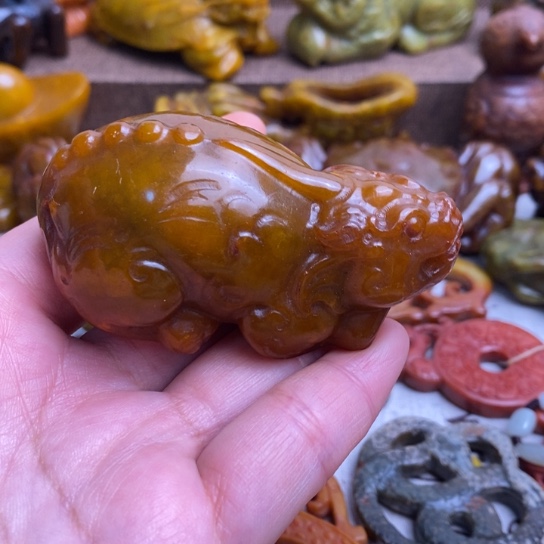 蛇纹石玉未镶嵌颈饰129