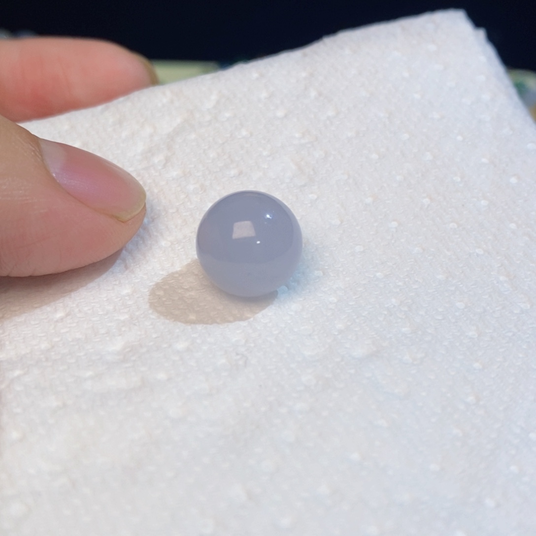 翡翠散珠放漏底子纯紫