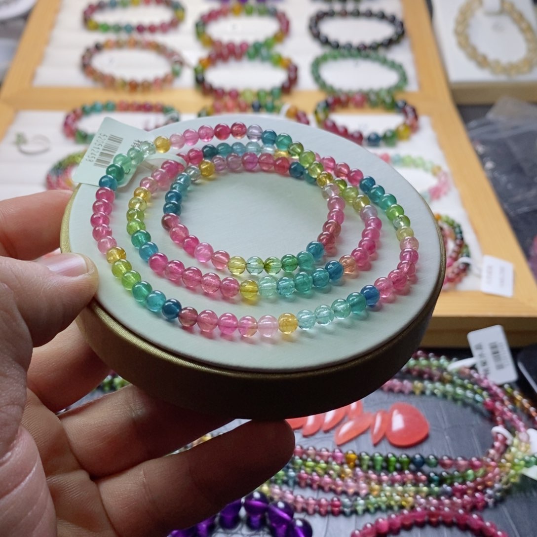 碧玺碧玺手链未镶嵌