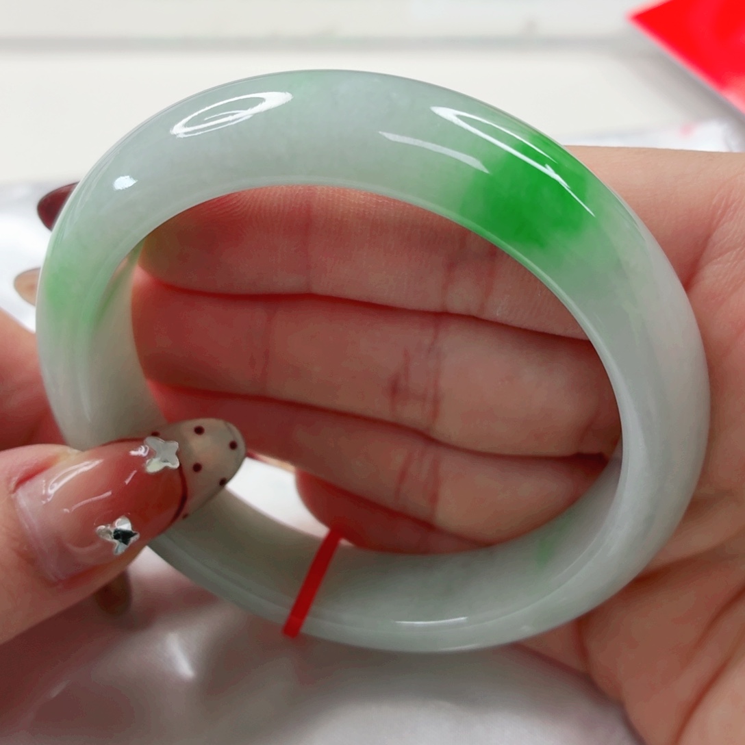 翡翠未镶嵌手镯56.9x410