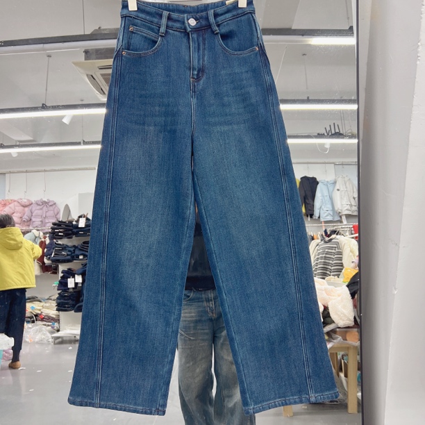 5131女士加绒牛仔裤小依妈加绒秋冬款保暖