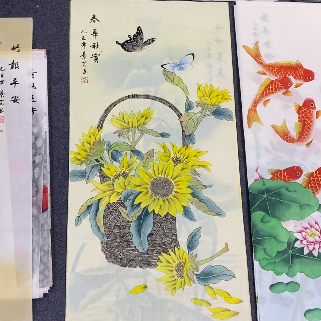 国画尺寸100✖️50三尺精品工笔手绘画