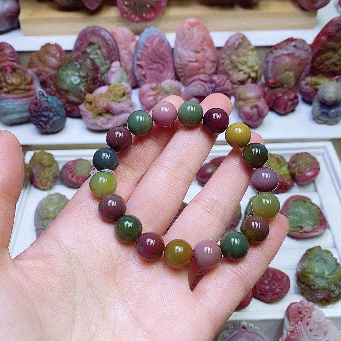 玛瑙/玉髓盐源玛瑙手链未镶嵌