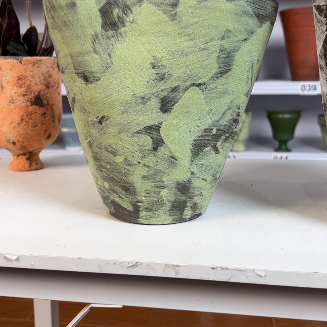 可***店景德镇手工花盆有孔