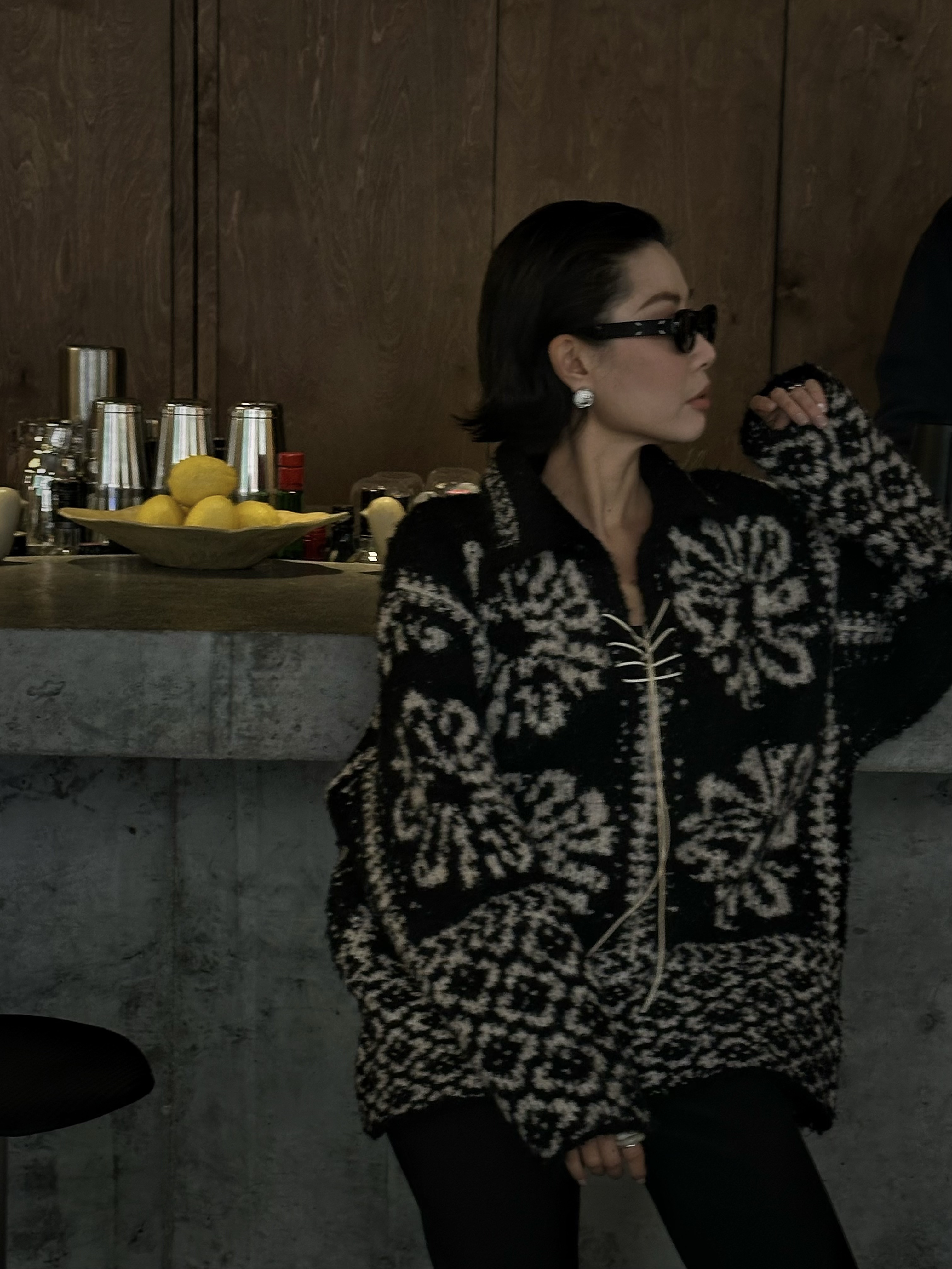 WUWUSTUDIO【画报】复古老钱感北欧费尔岛提花针织秋冬毛衣ins3597