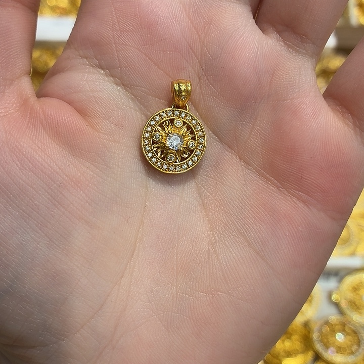 铜合金8713强保色发 1 个壹笔壹吊坠