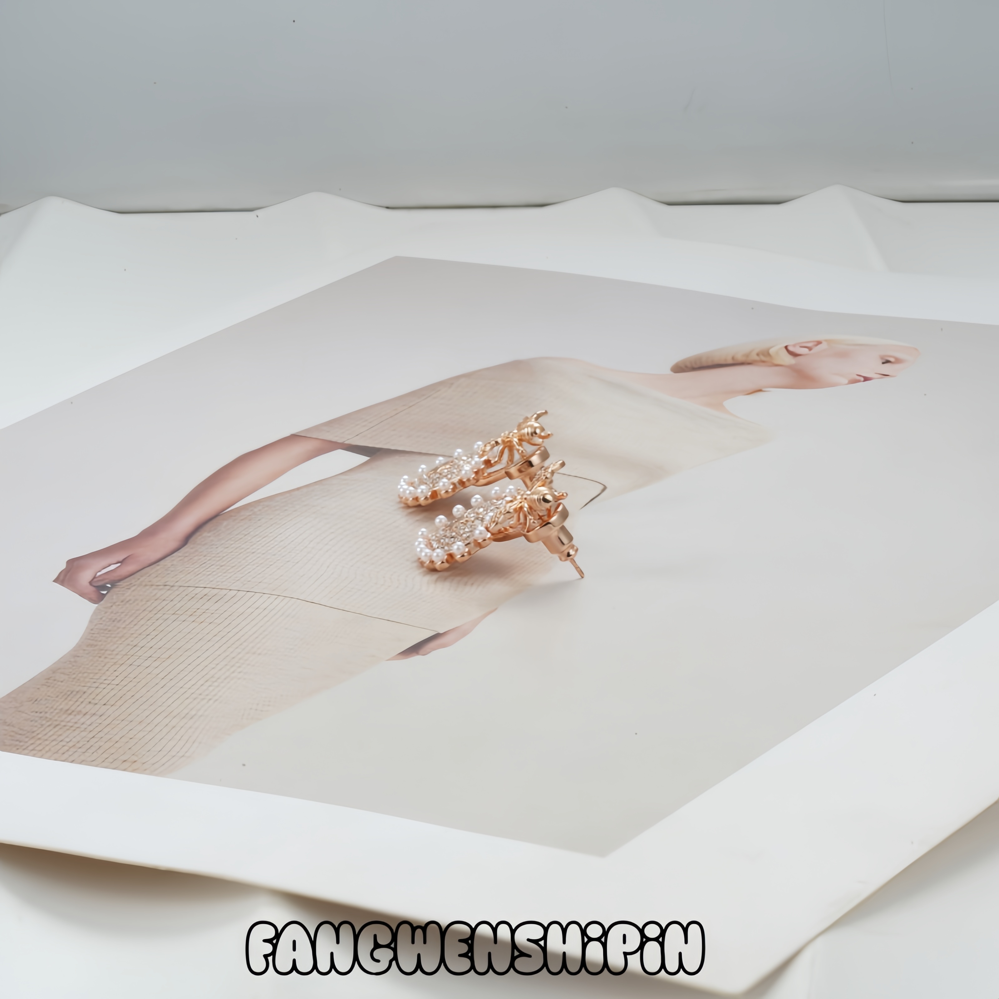 铜合金锆石耳饰 耳环4998