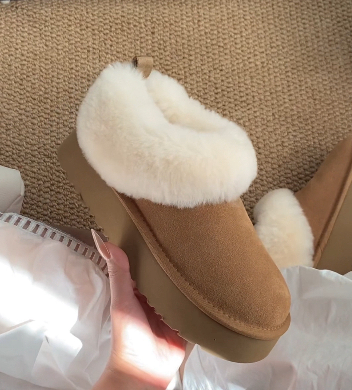 【鞋子偏小，建议拍大】新款厚底塔茨勒韩版保暖冬季时尚雪地靴