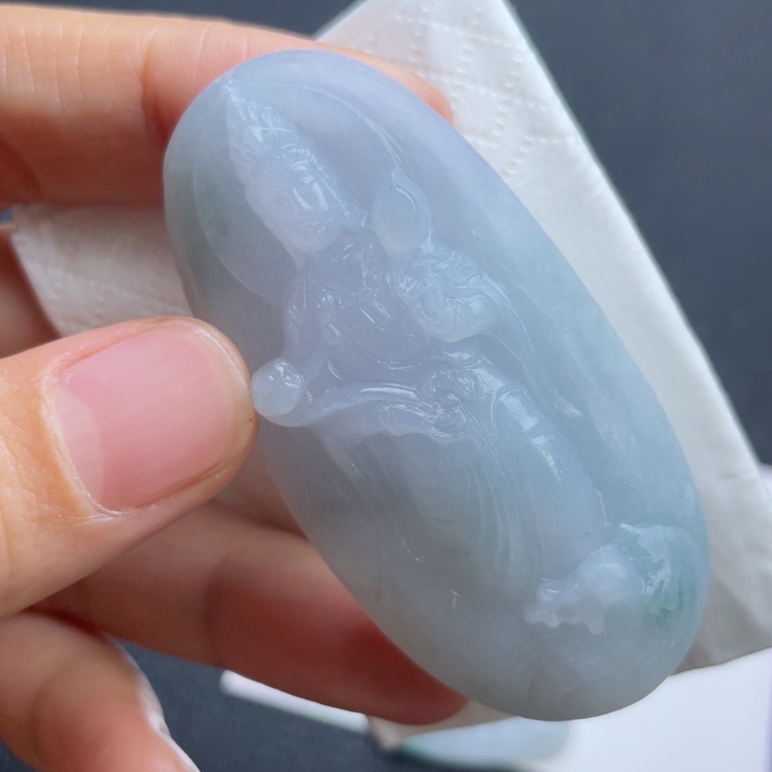 定制翡翠未镶嵌翡翠吊坠