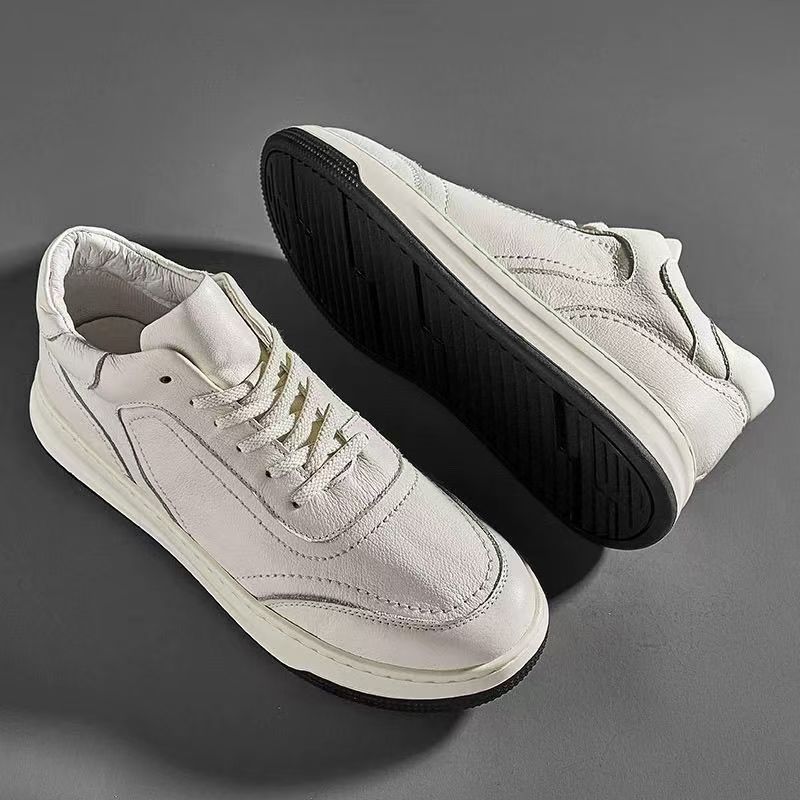 男士板鞋百搭透气休闲鞋潮鞋鞋子小白鞋时尚真皮春季潮流低帮630
