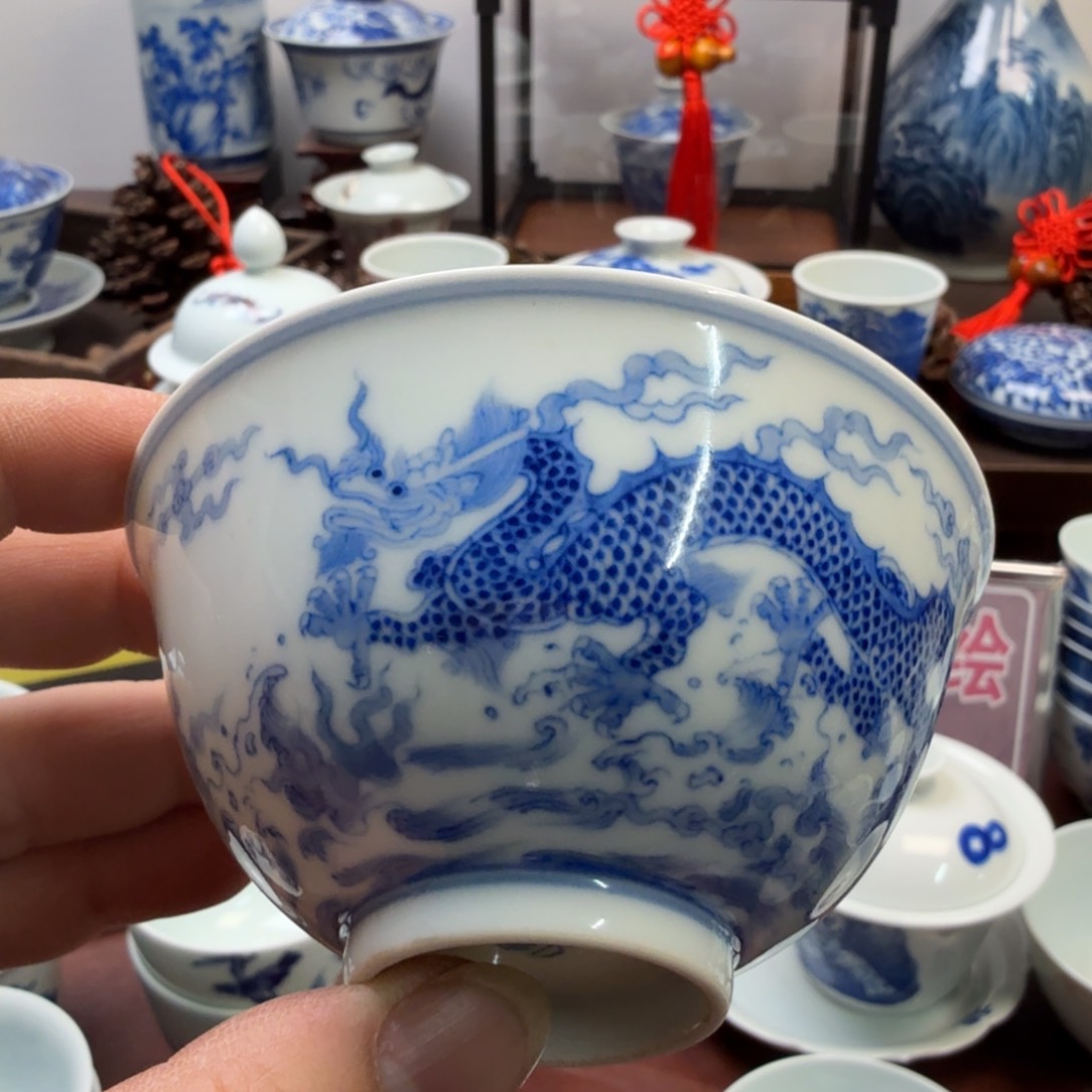 现代景德镇全手工全手绘茶器