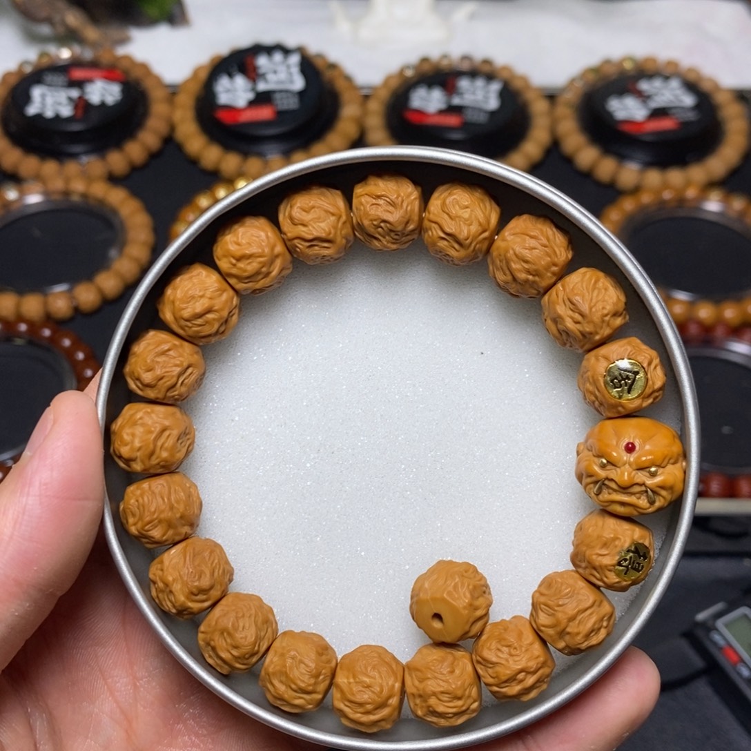 猴头核桃手串全品毕业獠牙恶僧龙蛇之变 尺寸12左右 单号101