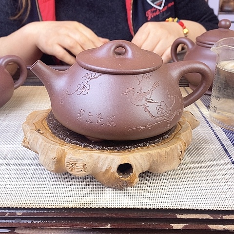 紫砂茶壶宜兴紫砂老紫泥350c c