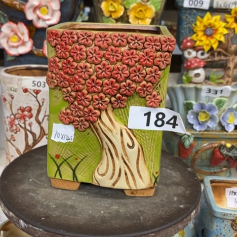 【闪购商品】红陶粗陶材质陶瓷多肉花盆