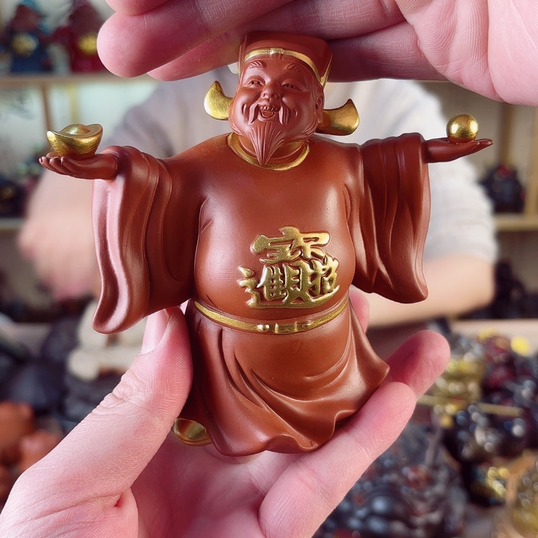 紫砂茶宠紫陶树脂茶宠摆件