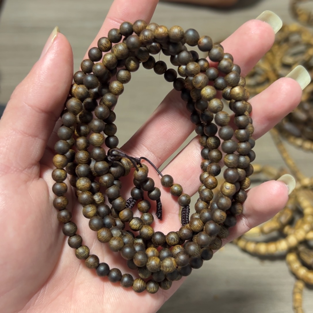 沉香木手串0.5糖结多圈9.6克多样发1
