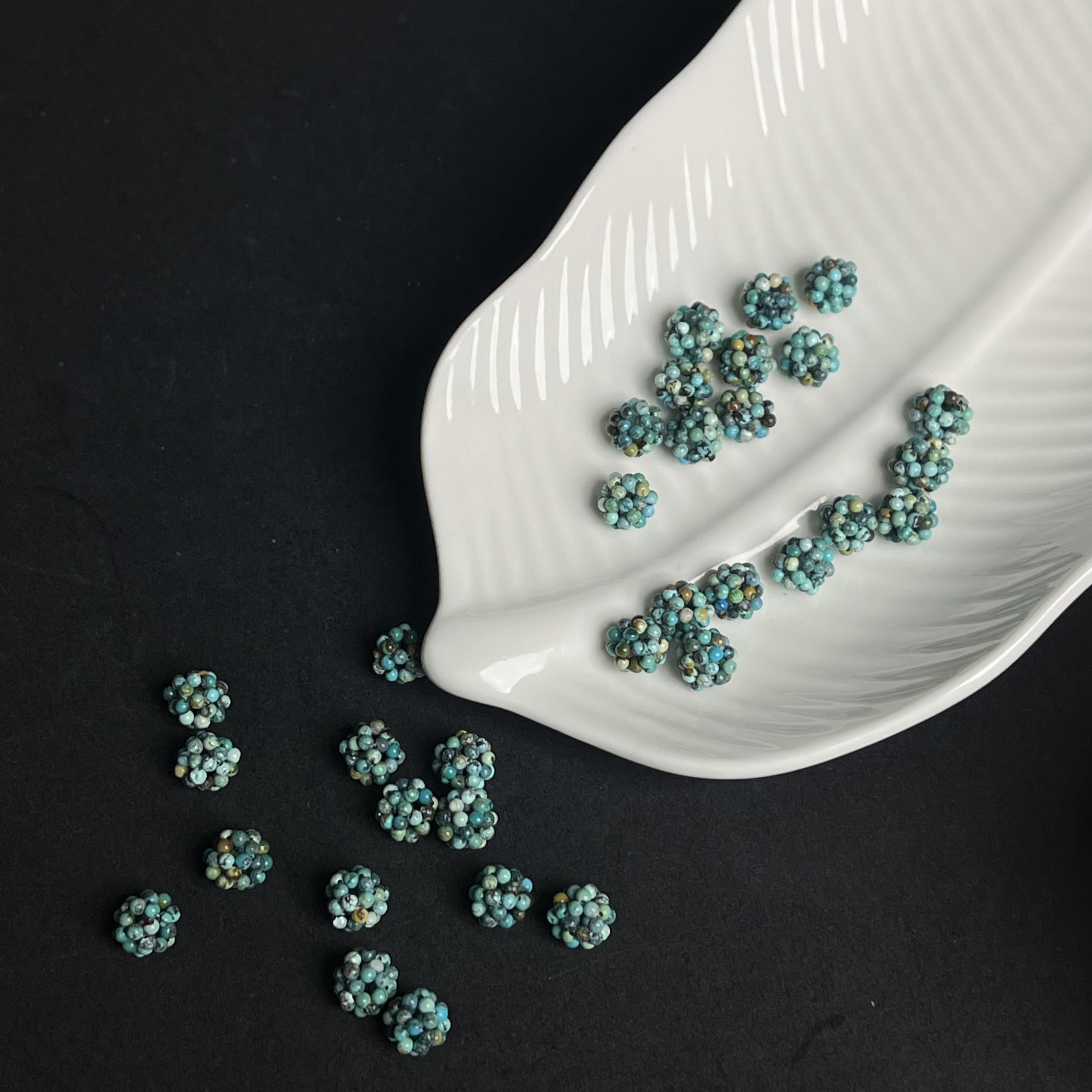 天然辰砂原矿保真松松7*6绣球配饰LS12多样性发其一