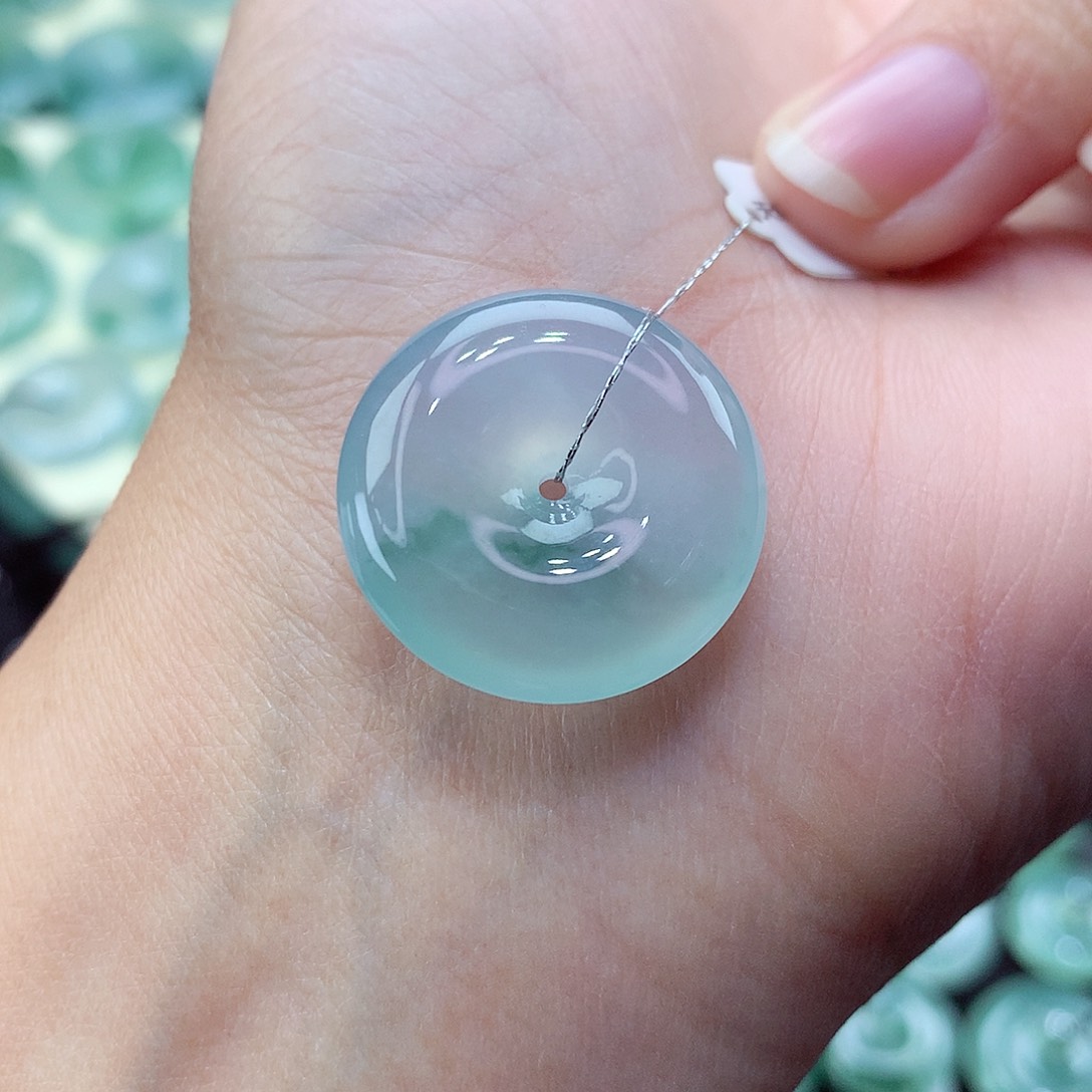 翡翠颈饰未镶嵌71尺寸22.2-6.0