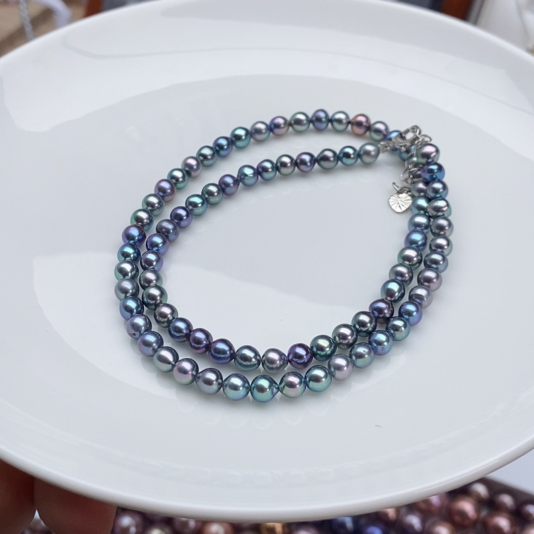 淡水珍珠合金颈饰