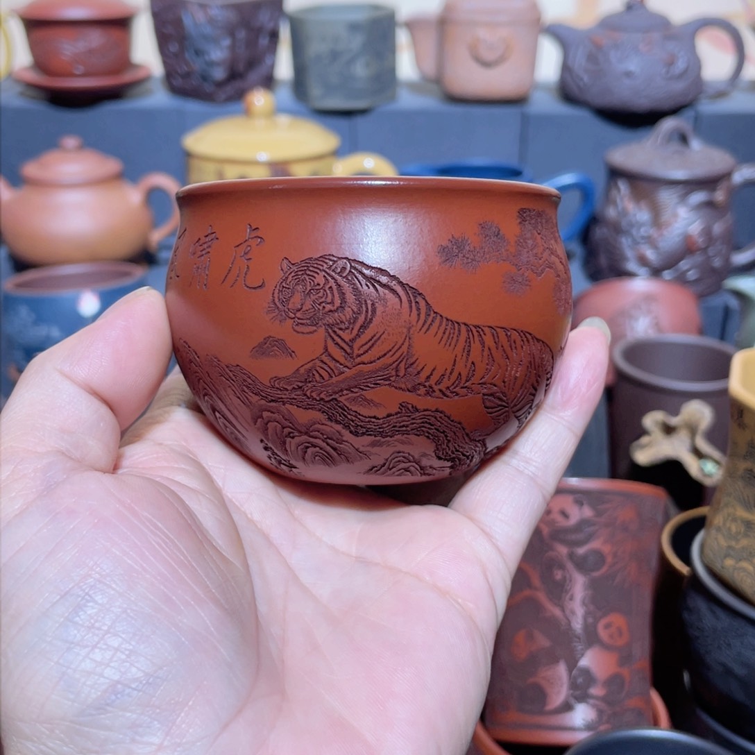 原矿紫砂手工主人杯