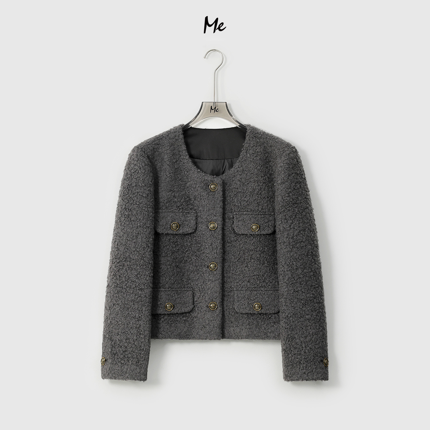 ME【银杏叶】长袖针织保暖百搭休闲新款羽绒服MEQC2281