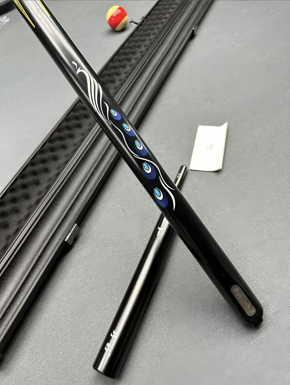 中式八球九球小头台球杆职业打感白蜡木一体通杆