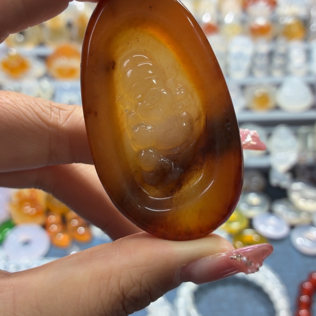 玛瑙/玉髓未镶嵌吊坠(不含链)