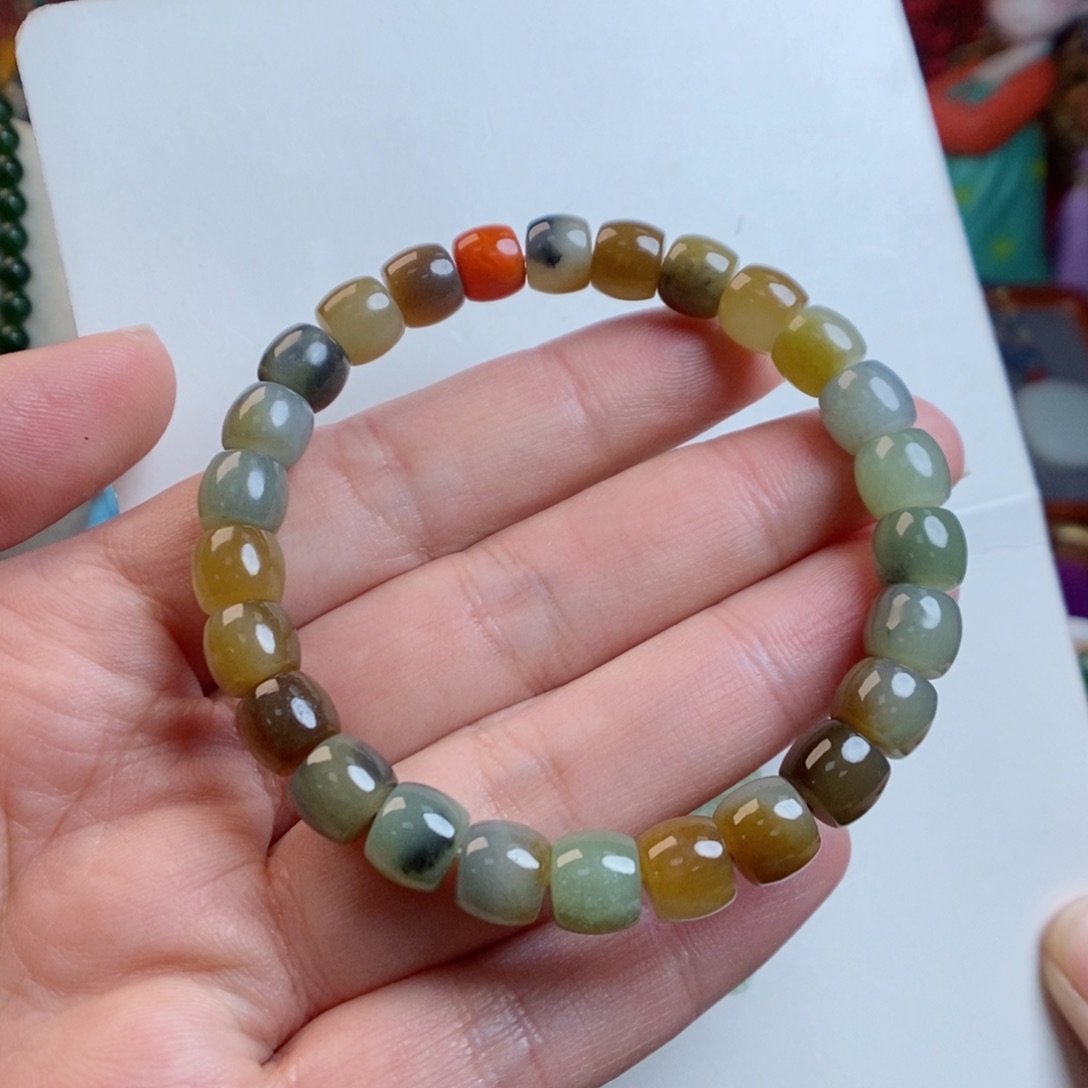 和田玉手链未镶嵌楼兰8