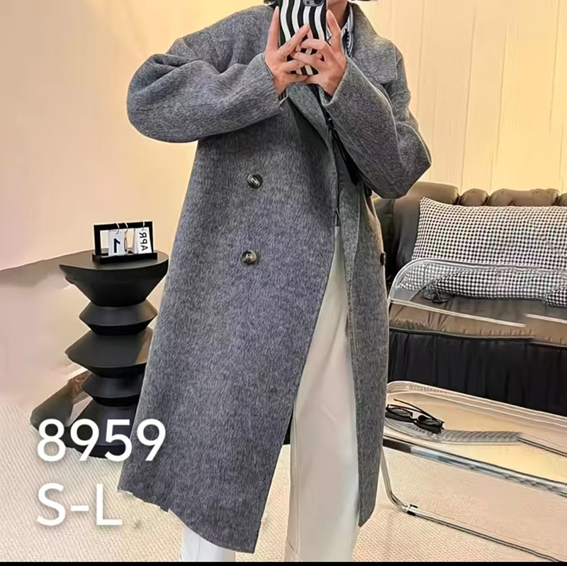 双面羊毛时尚长款大衣8959款    澳