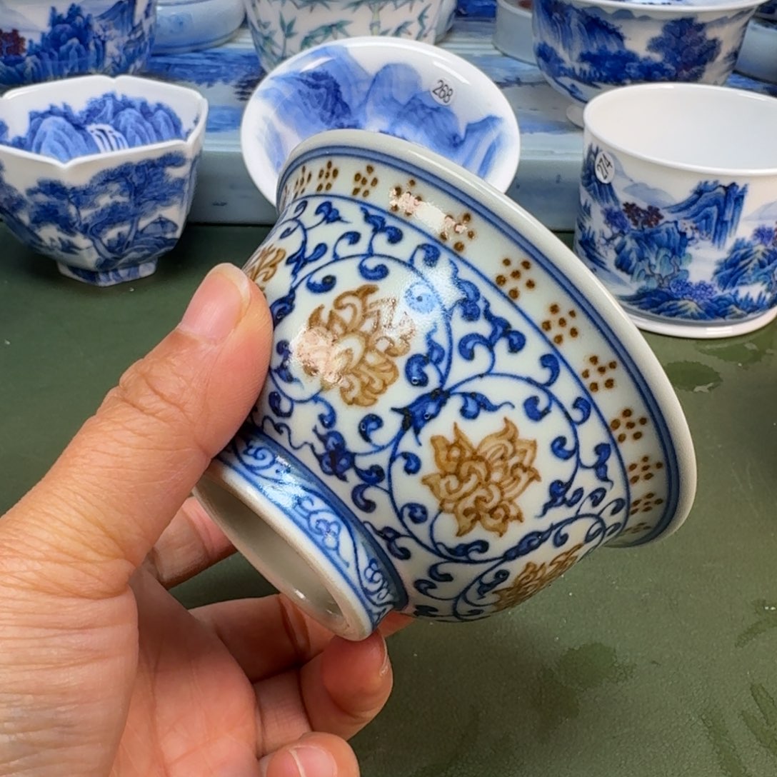 陶景德镇纯手绘茶具圆圆216