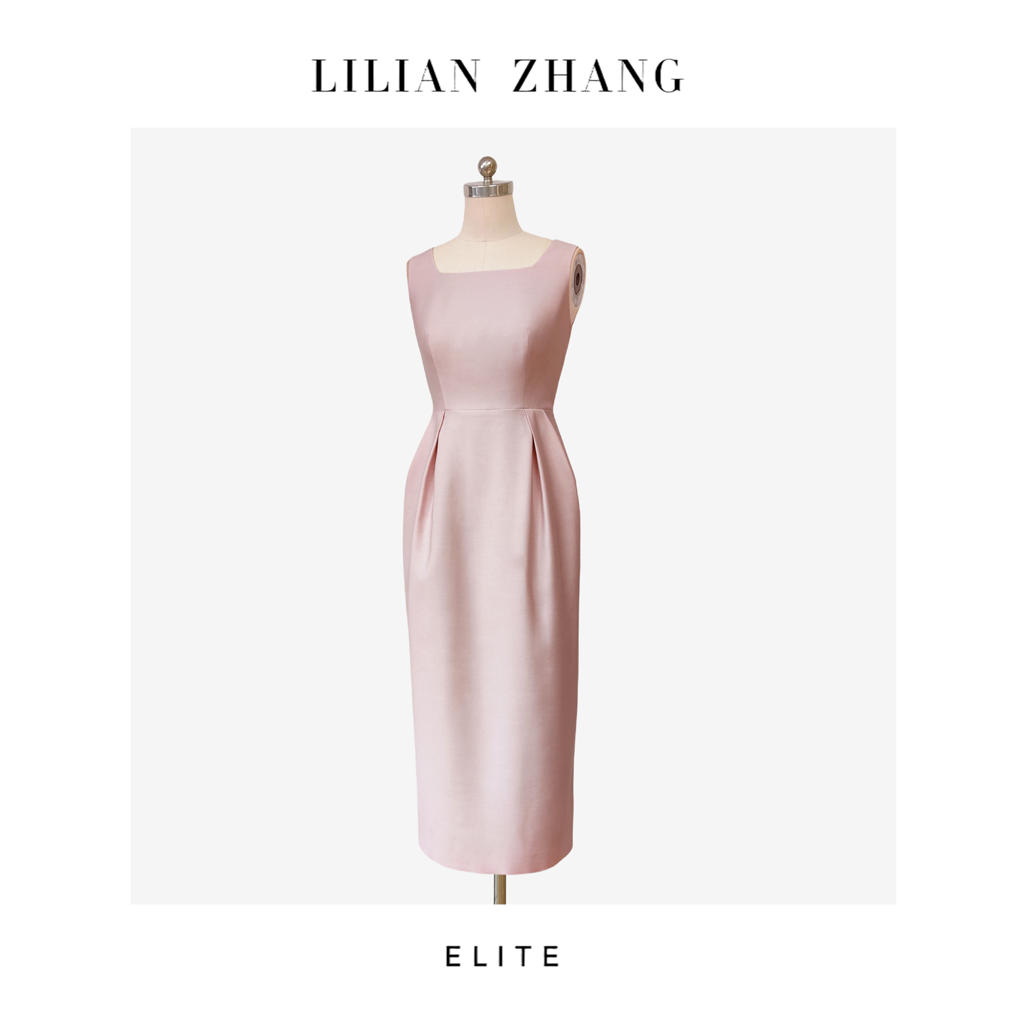 E“定制”——静奢风——风尚之选——婉约之美郁金香花苞连衣裙 2401241
