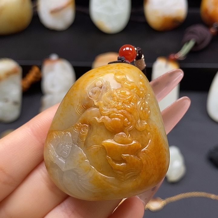 和田玉未镶嵌吊坠(不含链)