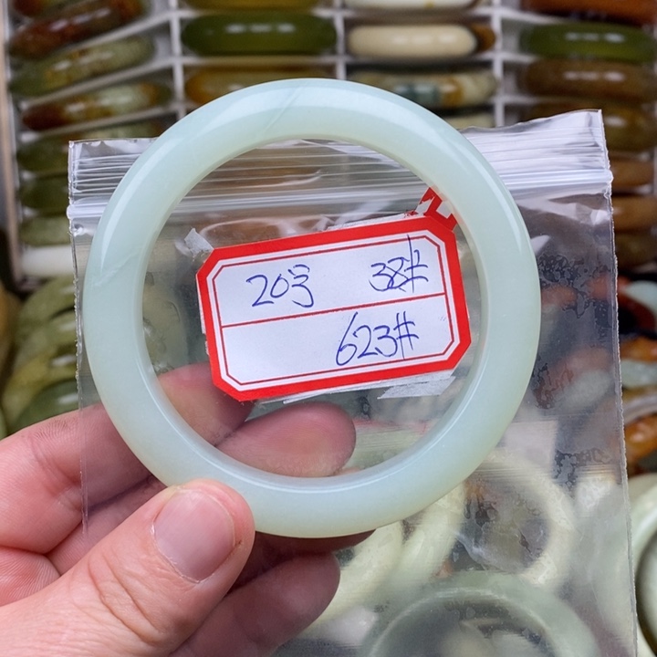 未镶嵌蛇纹石玉手绳