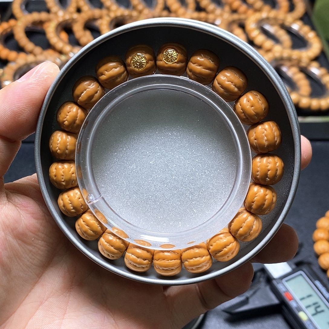 猴头核桃手串双标京八棱尺寸11+全品546号