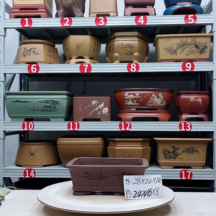 紫砂花盆紫砂花盆