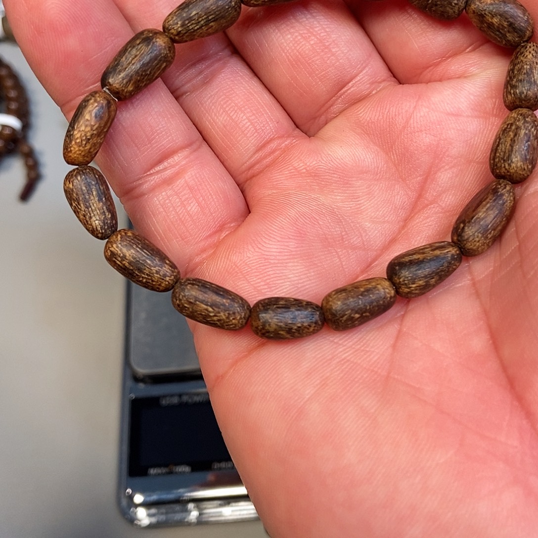 飞***机沉香手串伽罗沉水5克 07