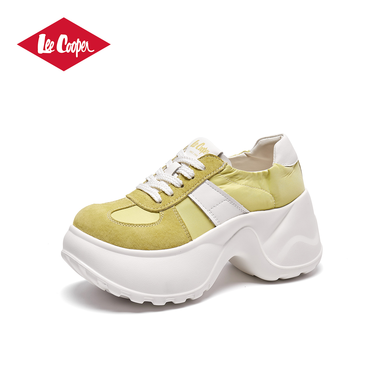 LEE COOPER厚底休闲鞋女2025夏款运动鞋透气潮流百搭户外松糕鞋