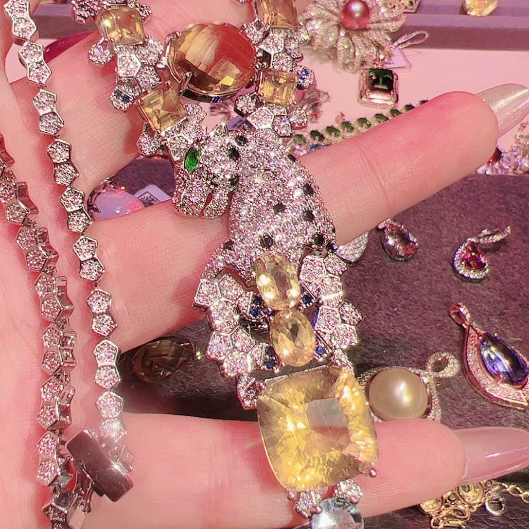 黄晶黄水晶未镶嵌