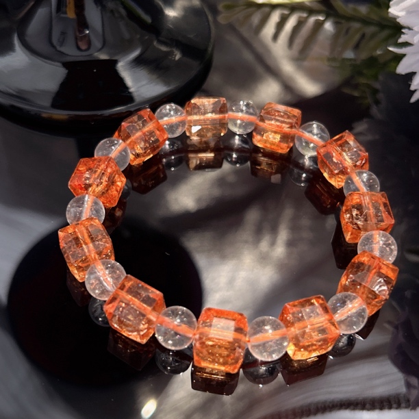 A794 卡10金太阳方糖手串[多样性发一]