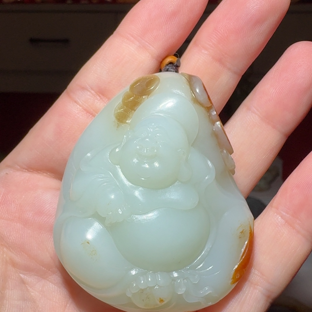 和田玉未镶嵌挂件