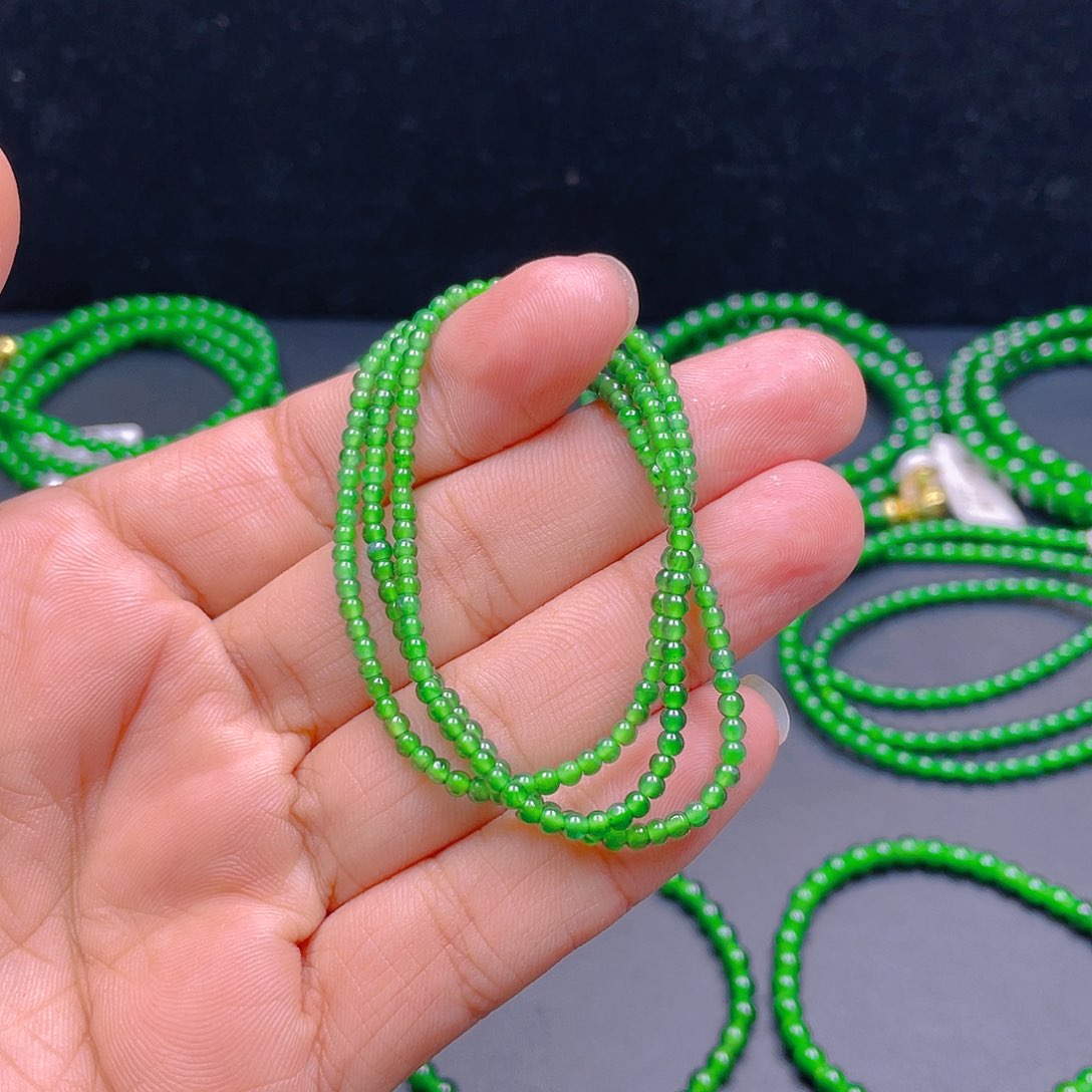 颈饰未镶嵌翡翠A货卡2.7