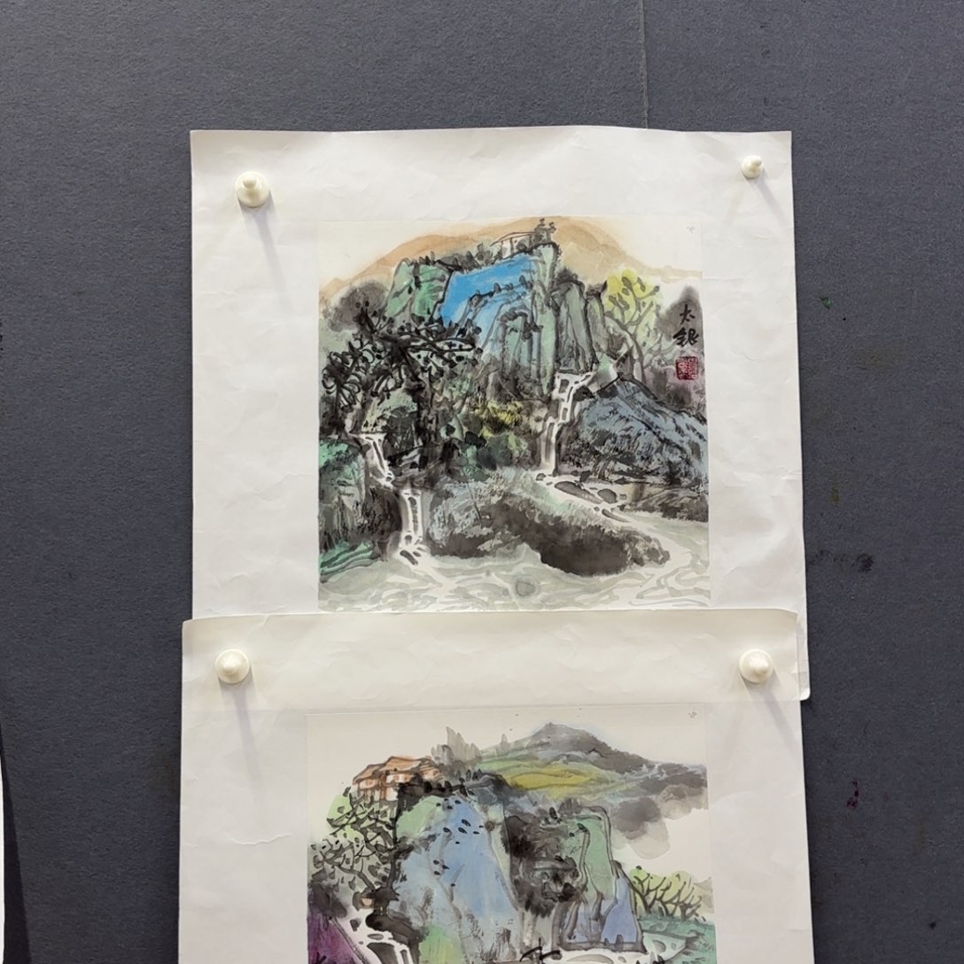 u***实国画田太银两张艺