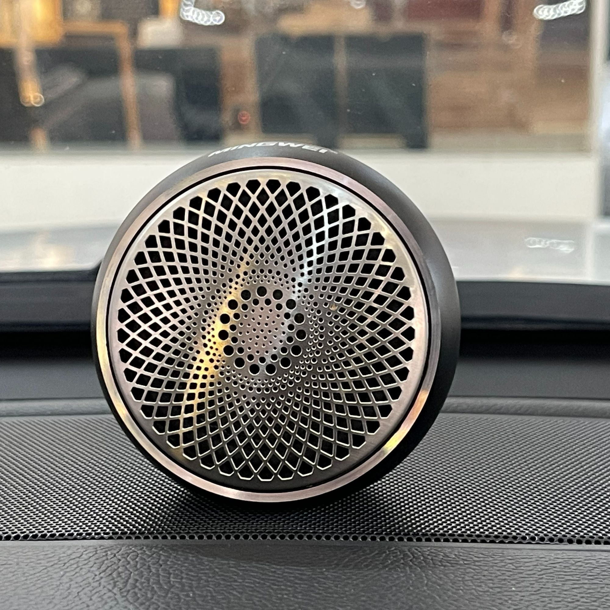 MINGWEI汽车音响中置一只自带3英寸箱体环绕喇叭仪表台可做三分频
